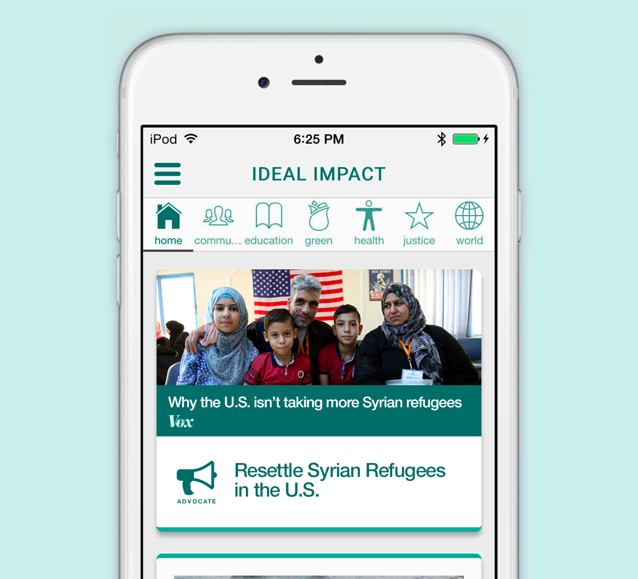 Ideal Impact - Example from the app store